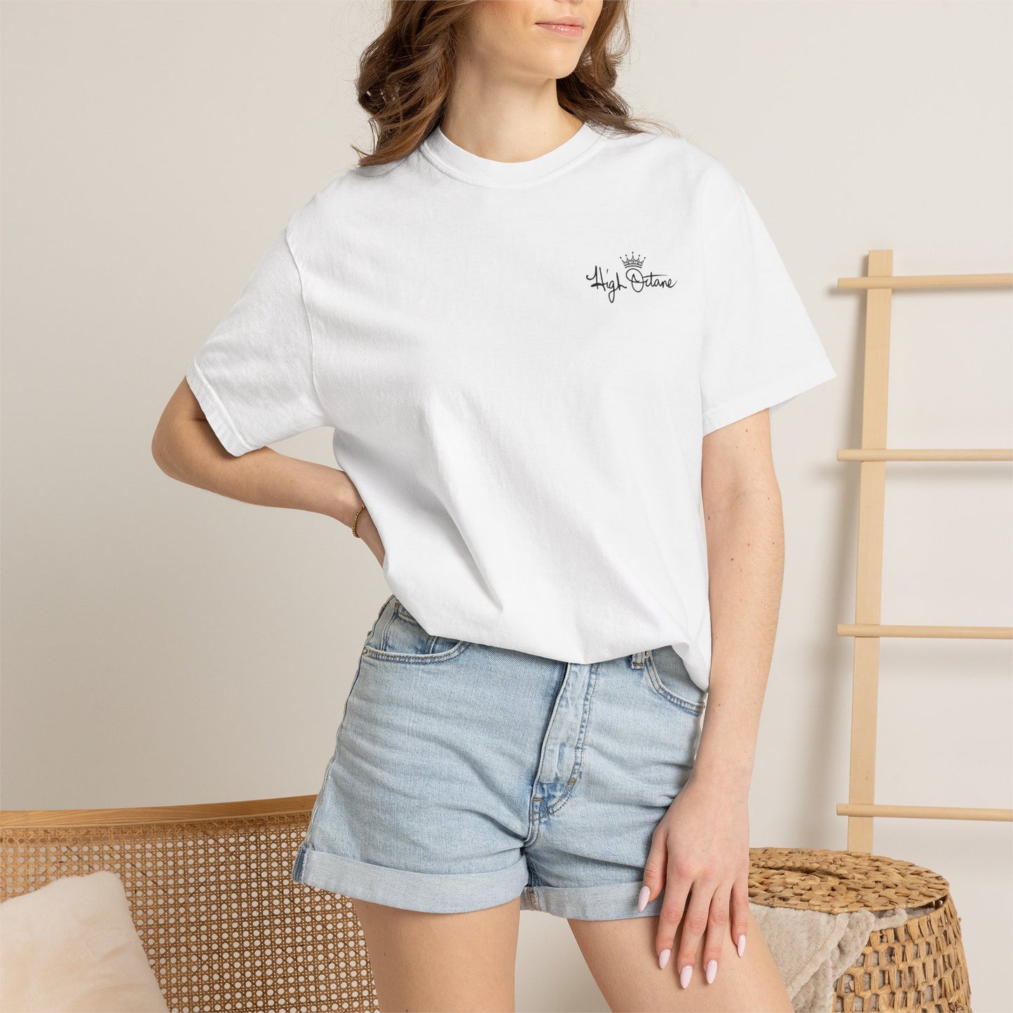 Copy of High Octane Crown Tee (White) — Signature Collection