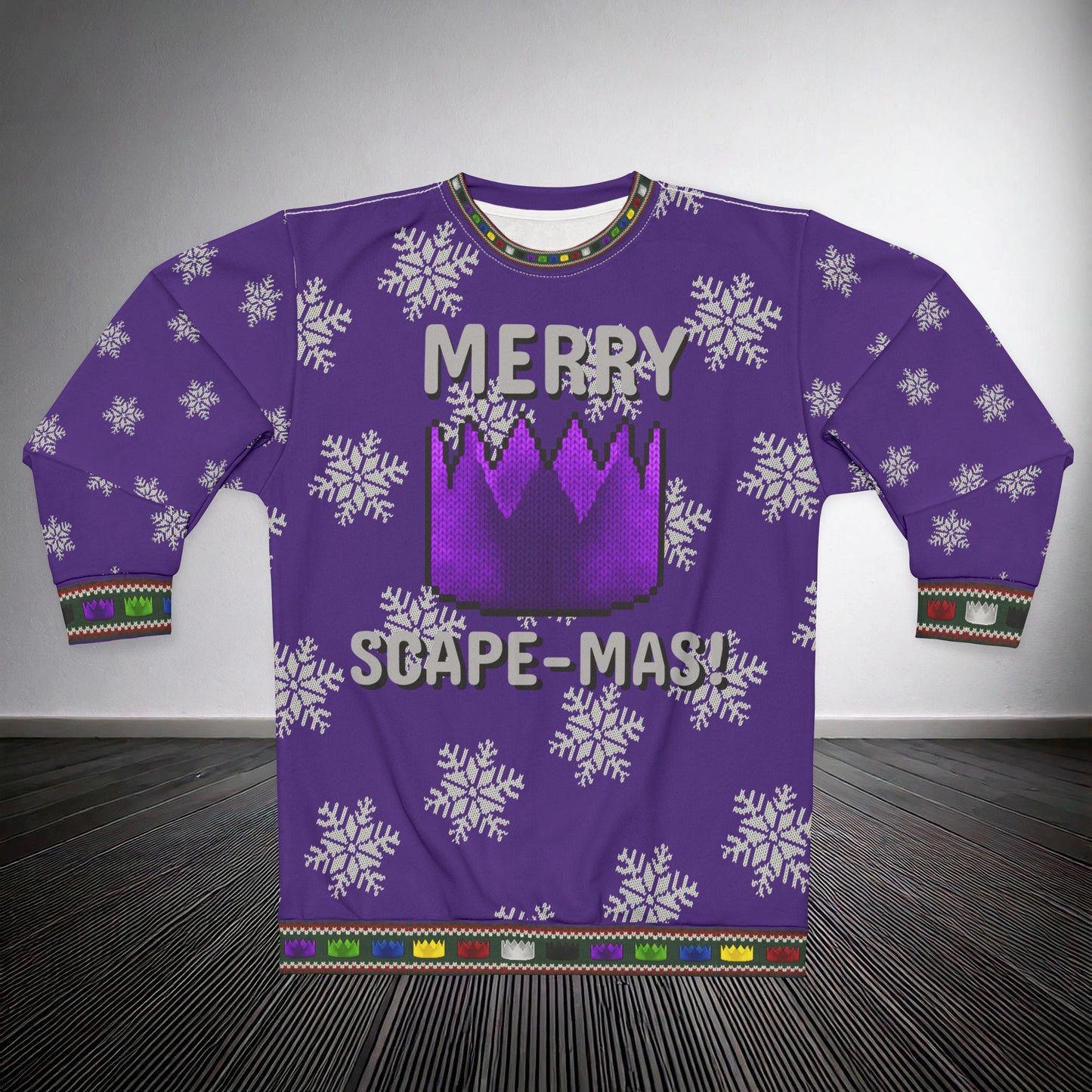 High Octane: "Merry Scape-Mas!" Ugly Christmas Sweater (Purple)