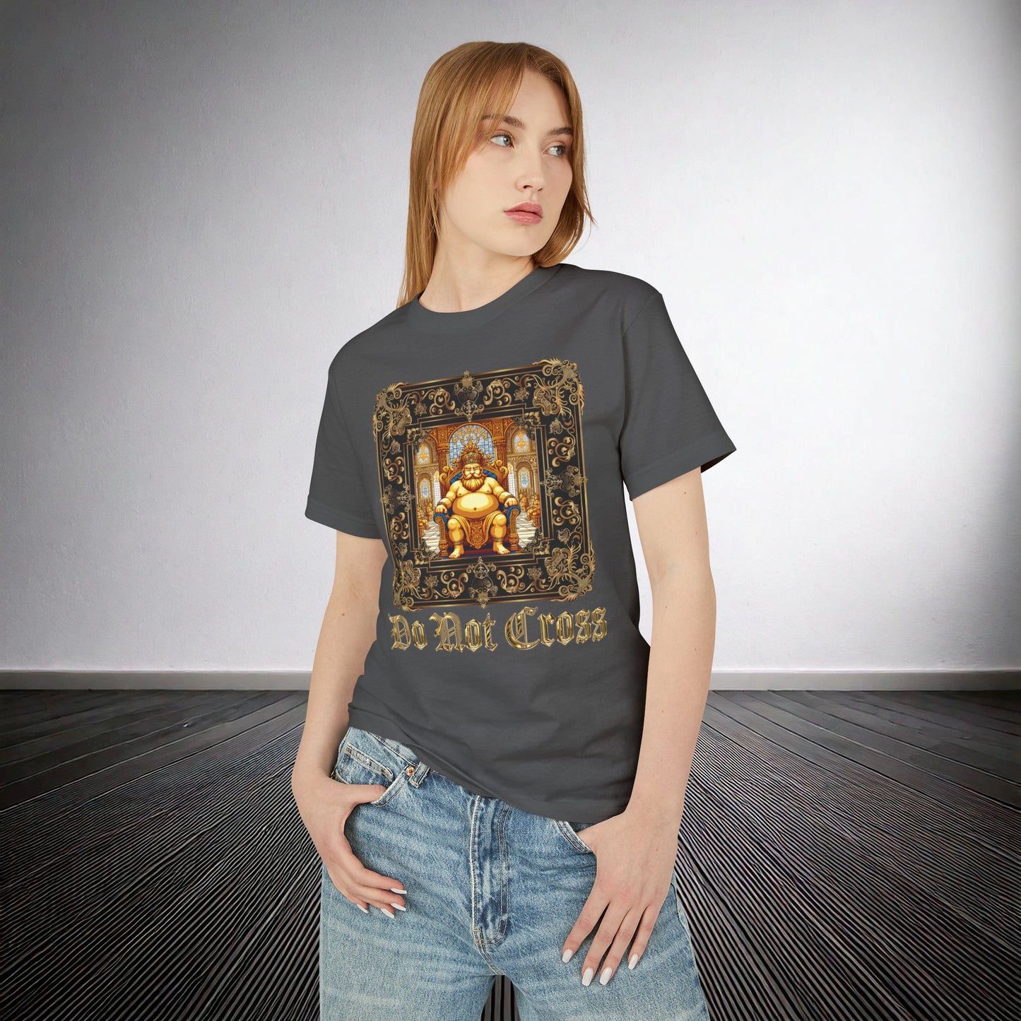 T-Shirt - Do not cross  - Unisex Garment-Dyed Heavyweight Cotton Tee