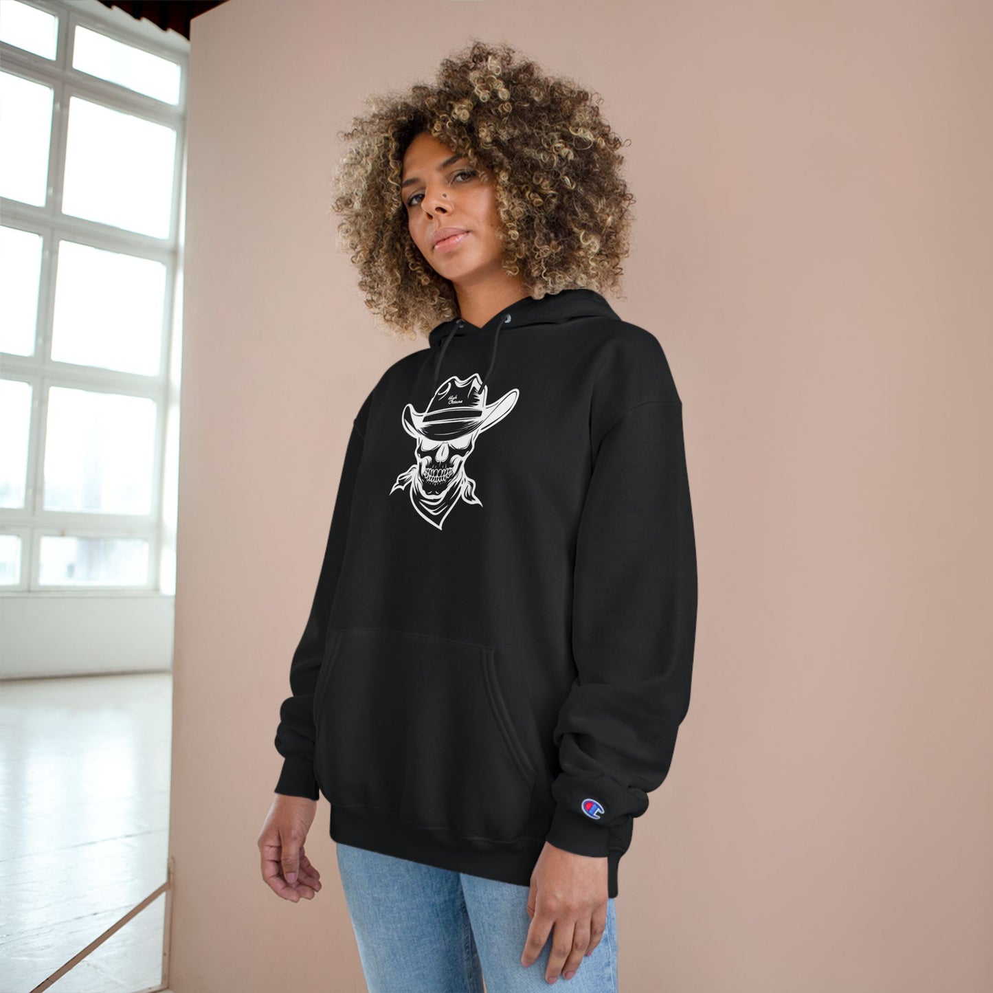 High Octane Signature x Champion Hoodie —Skull Bandit