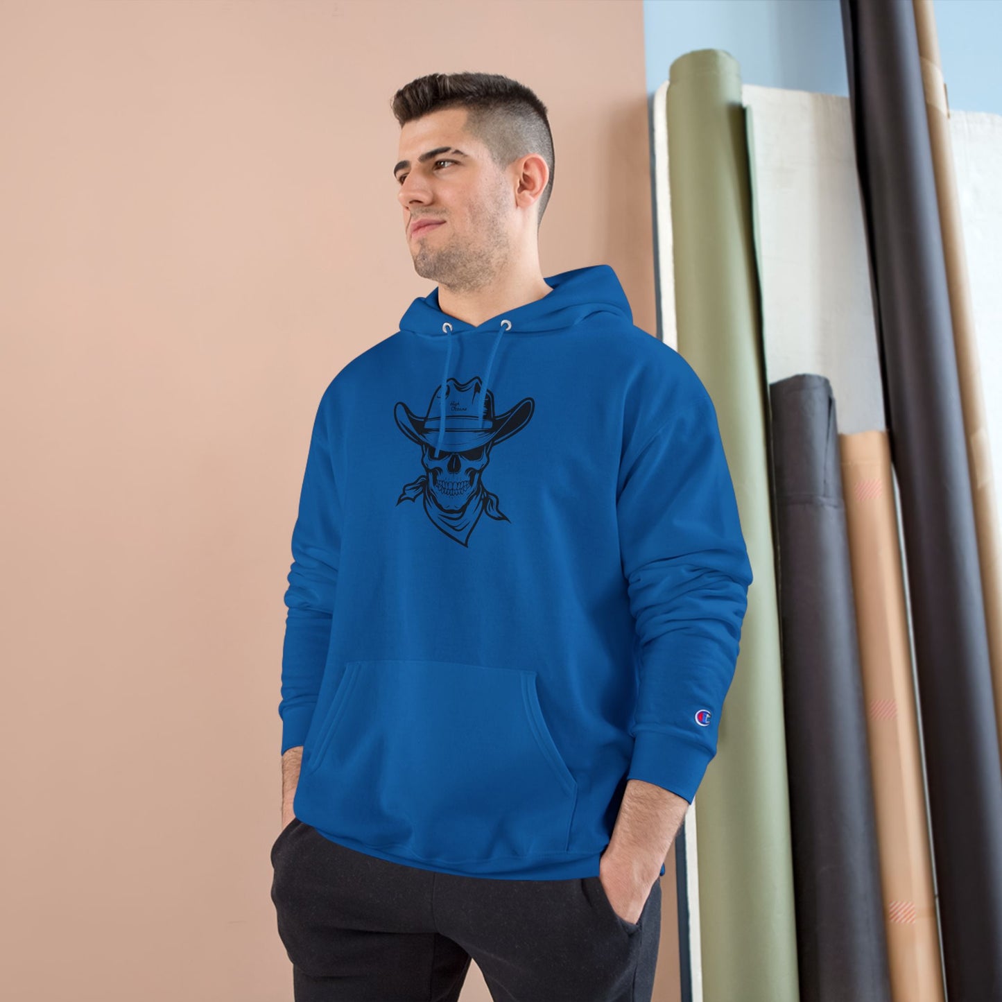 High Octane Signtuare x Champion Hoodie — Skull Bandit