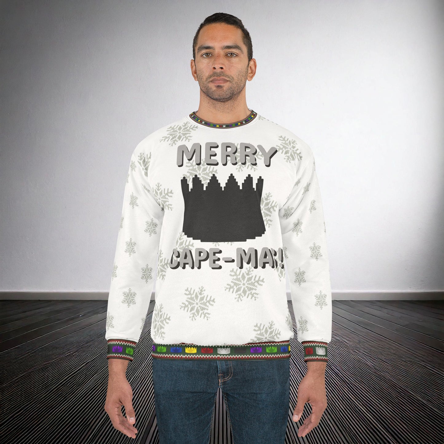 High Octane: "Merry Scape-Mas!" Ugly Christmas Sweater (Black)