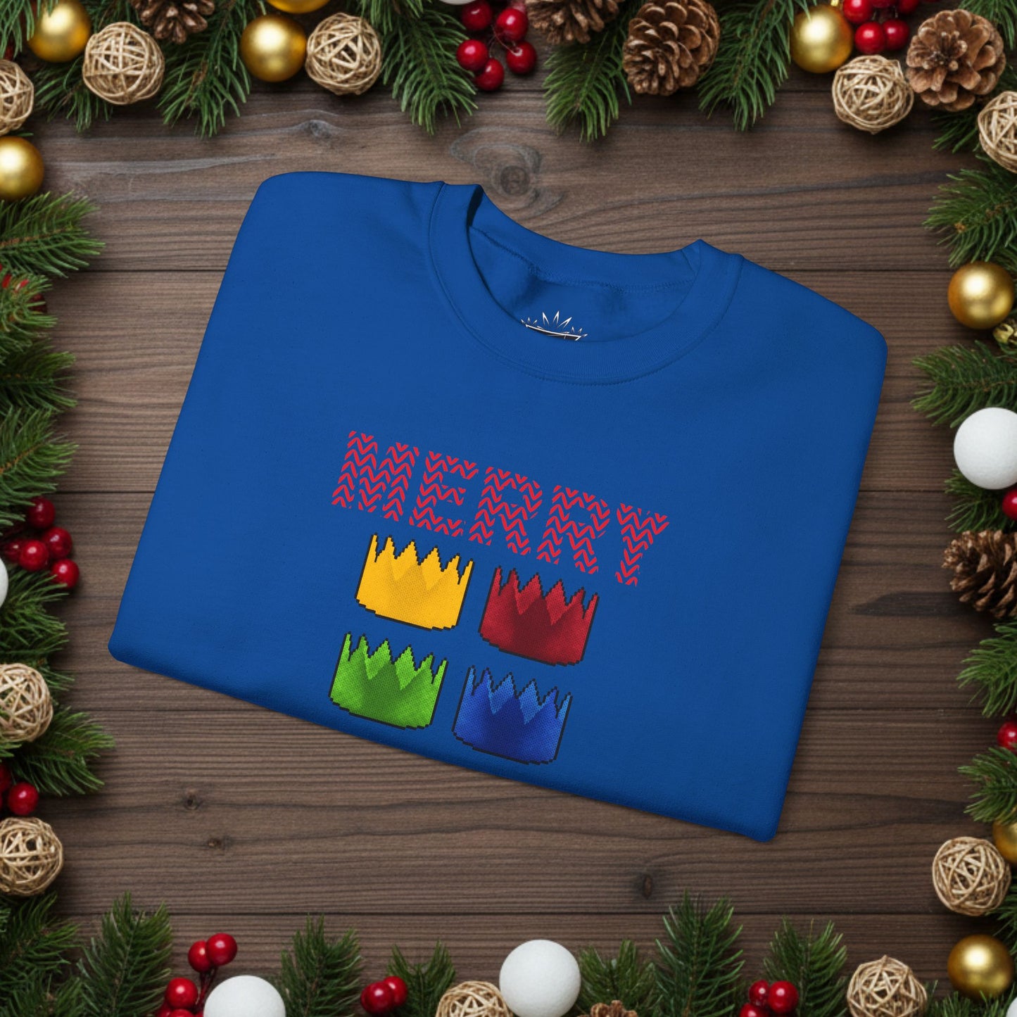 High Octane: "Merry Scape-Mas!" Ugly Christmas Sweater (Crowns)