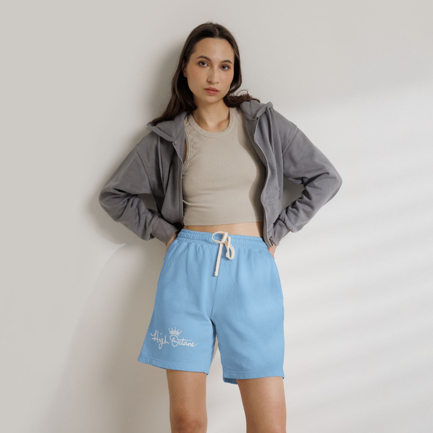 Lightweight Fleece Sweat Shorts — Garment-Dyed Casual Lounge Shorts