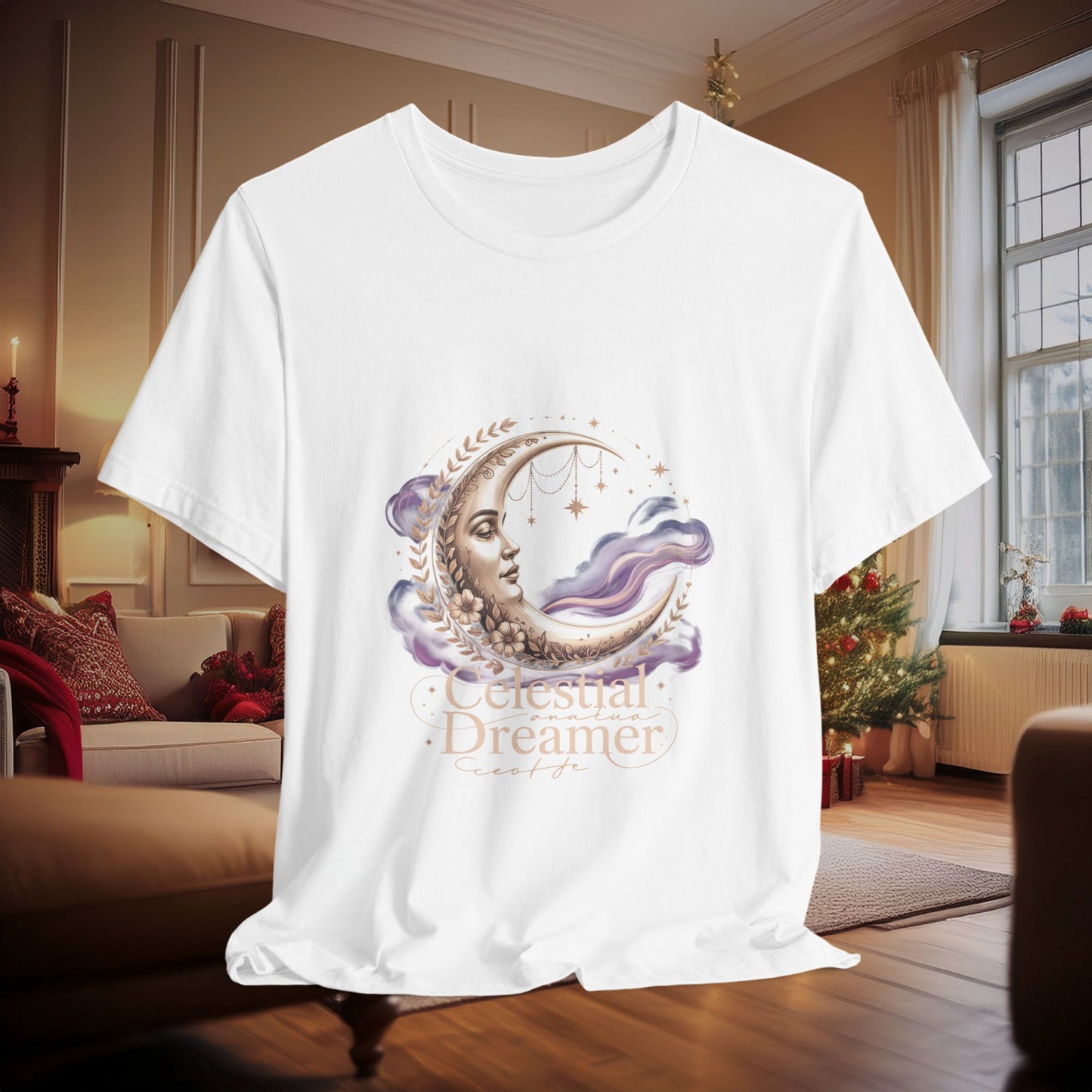 Celestial Dreamer Moon Tee | gothic celestial shirt, 90s sun and moon art