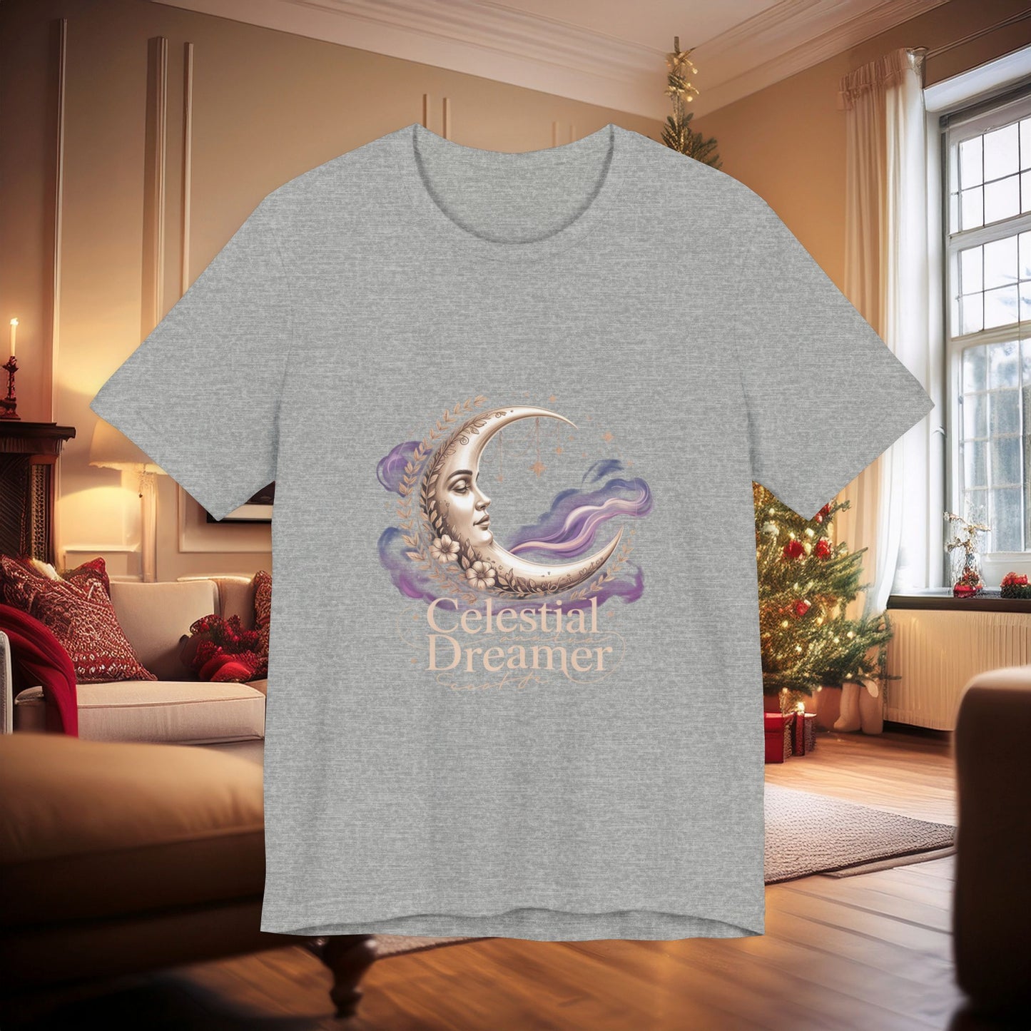 Celestial Dreamer Moon Tee | gothic celestial shirt, 90s sun and moon art
