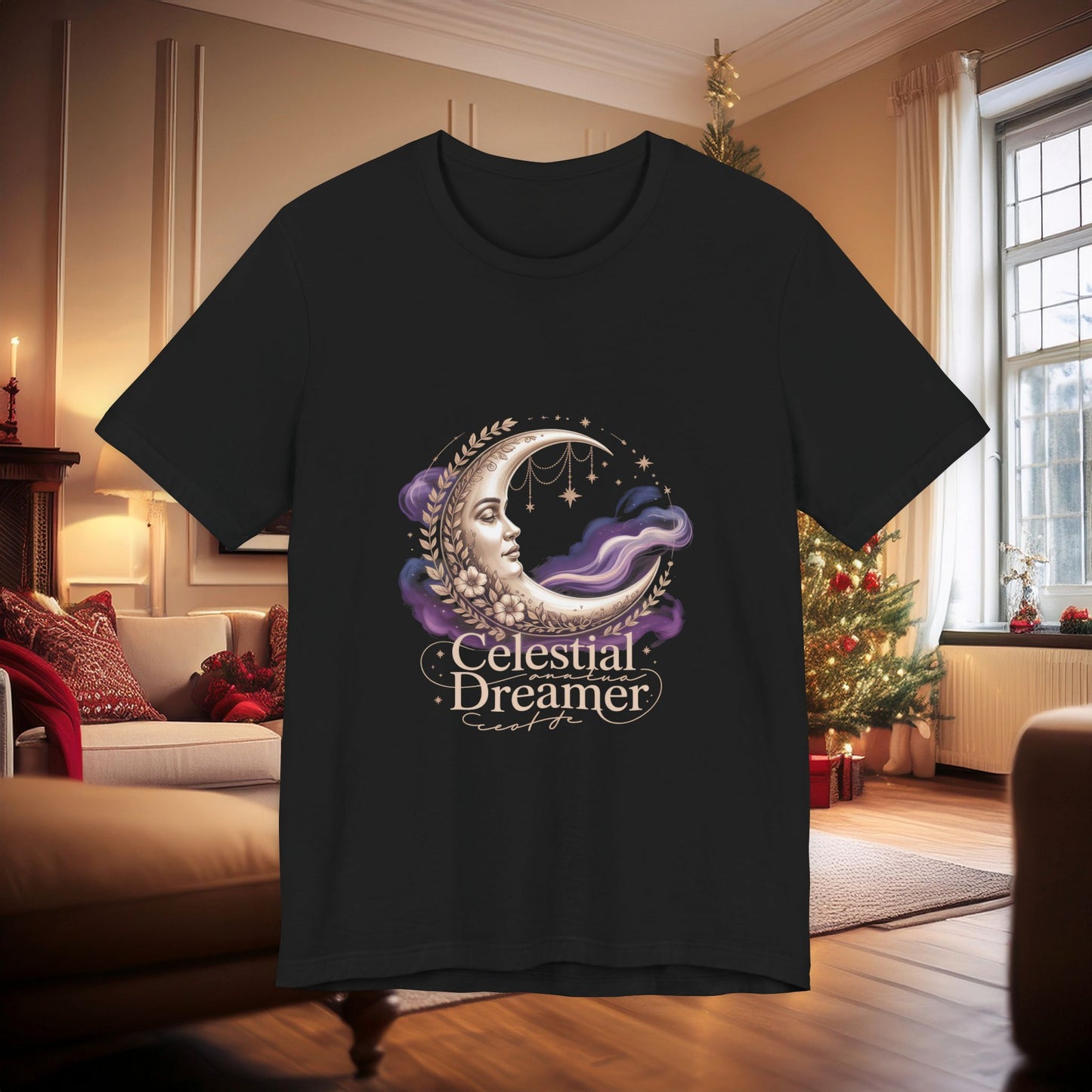 Celestial Dreamer Moon Tee | gothic celestial shirt, 90s sun and moon art