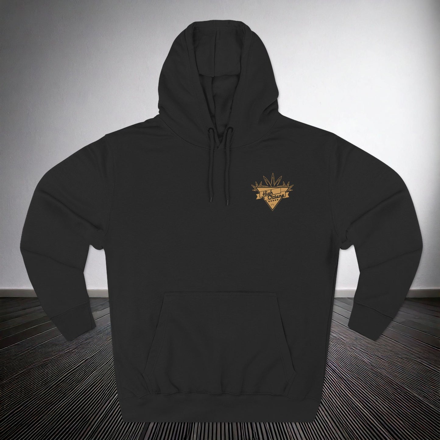 High Octane Originals (Gold/Black) - Three-Panel Fleece Hoodie
