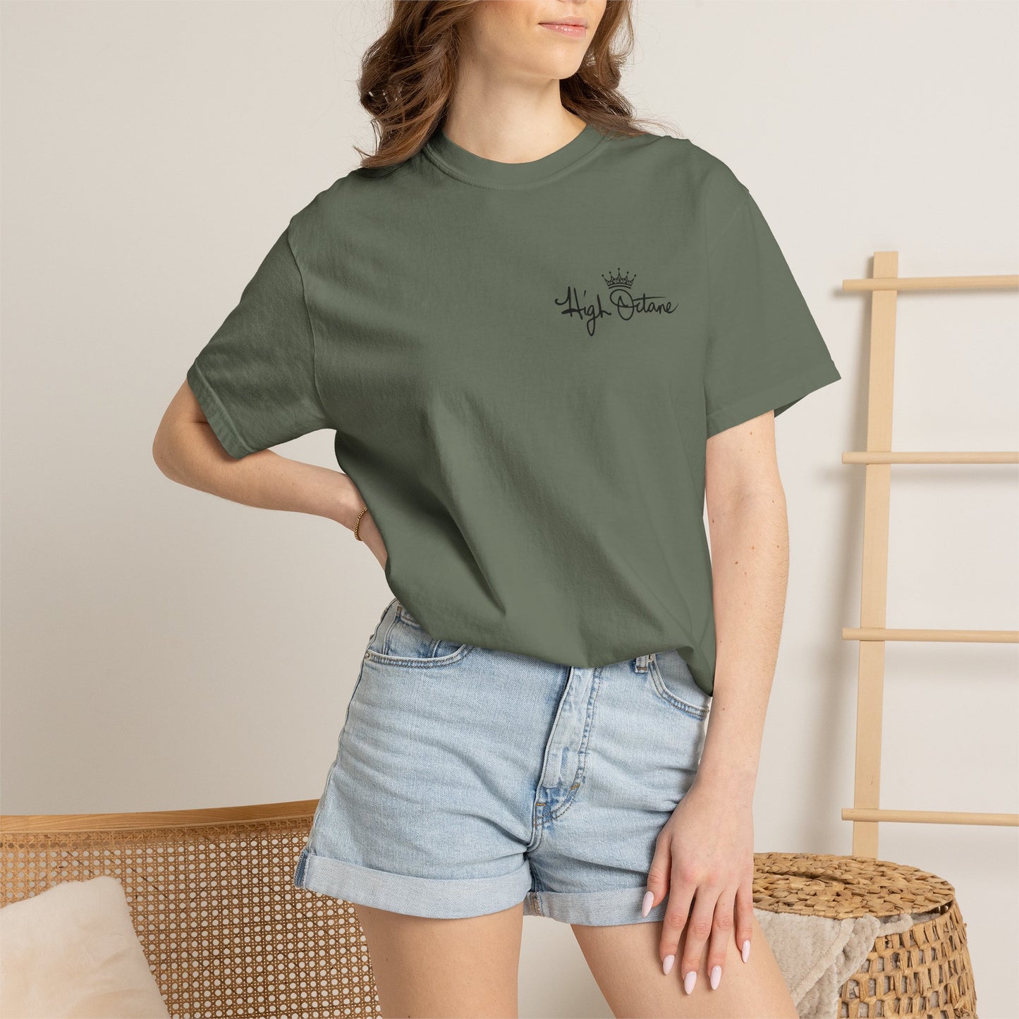 High Octane Crown Tee (Moss Green) — Signature Collection