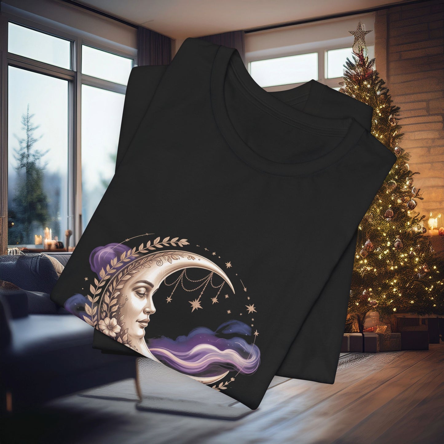Celestial Dreamer Moon Tee | gothic celestial shirt, 90s sun and moon art