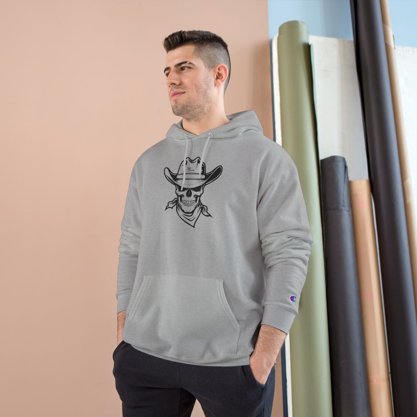 High Octane Signtuare x Champion Hoodie — Skull Bandit