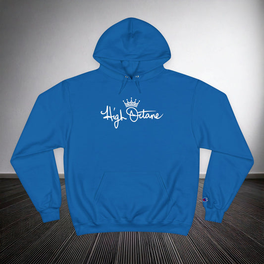High Octane Champion Hoodie — Script Logo Crown Streetwear Pullover