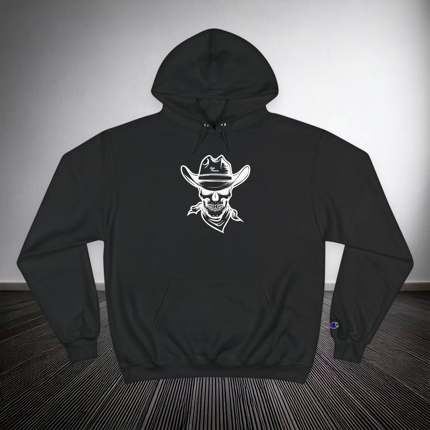 High Octane Signature x Champion Hoodie —Skull Bandit