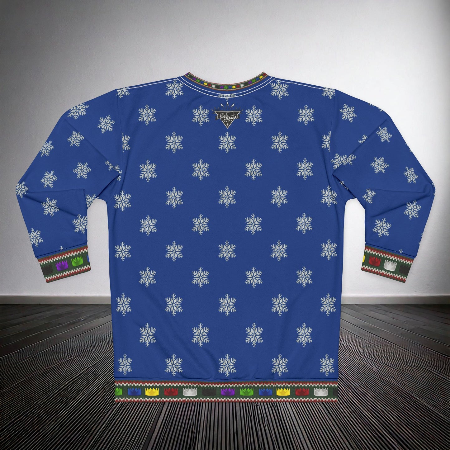 High Octane: "Merry Scape-Mas!" Ugly Christmas Sweater (Blue)