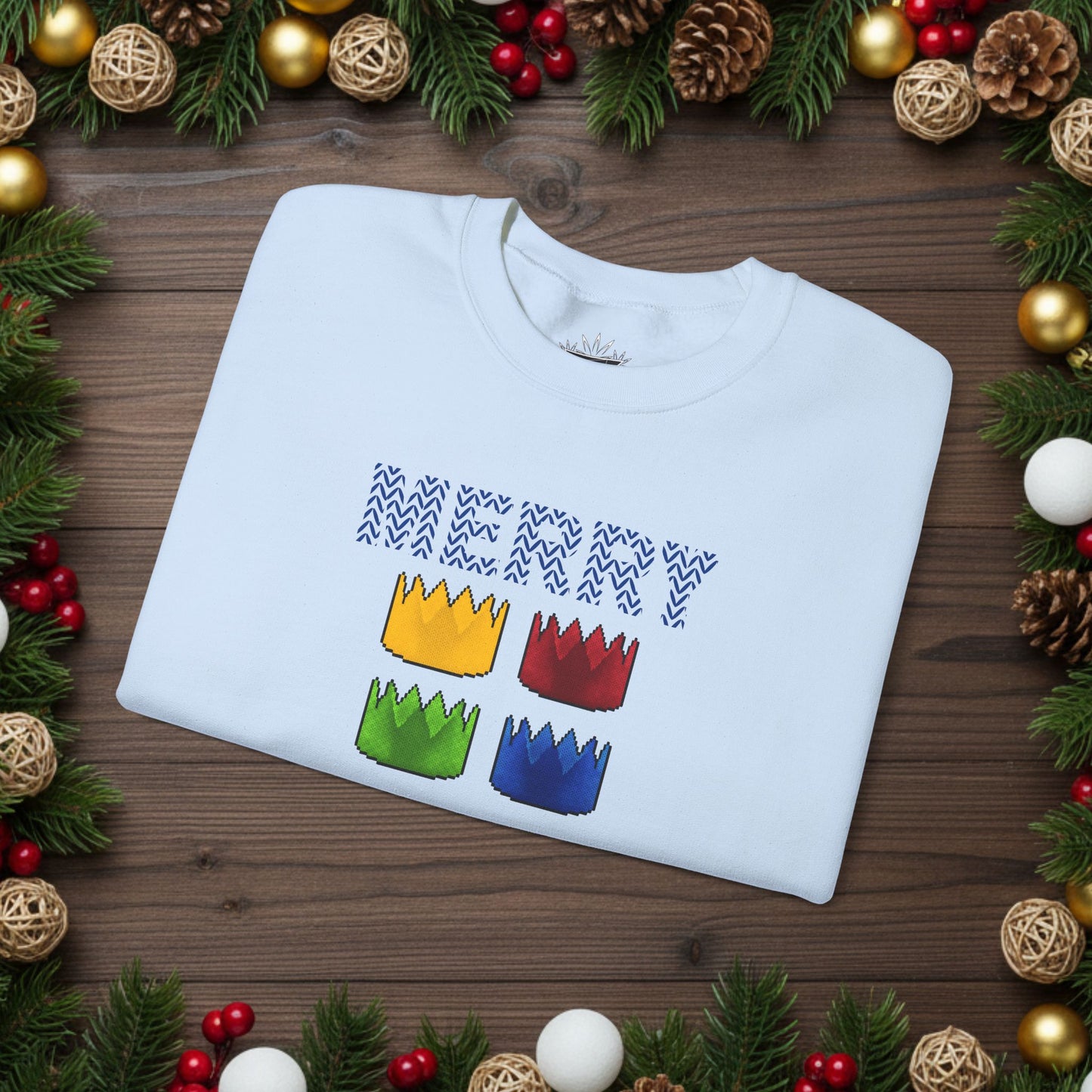 High Octane: "Merry Scape-Mas!" Ugly Christmas Sweater (Crowns)