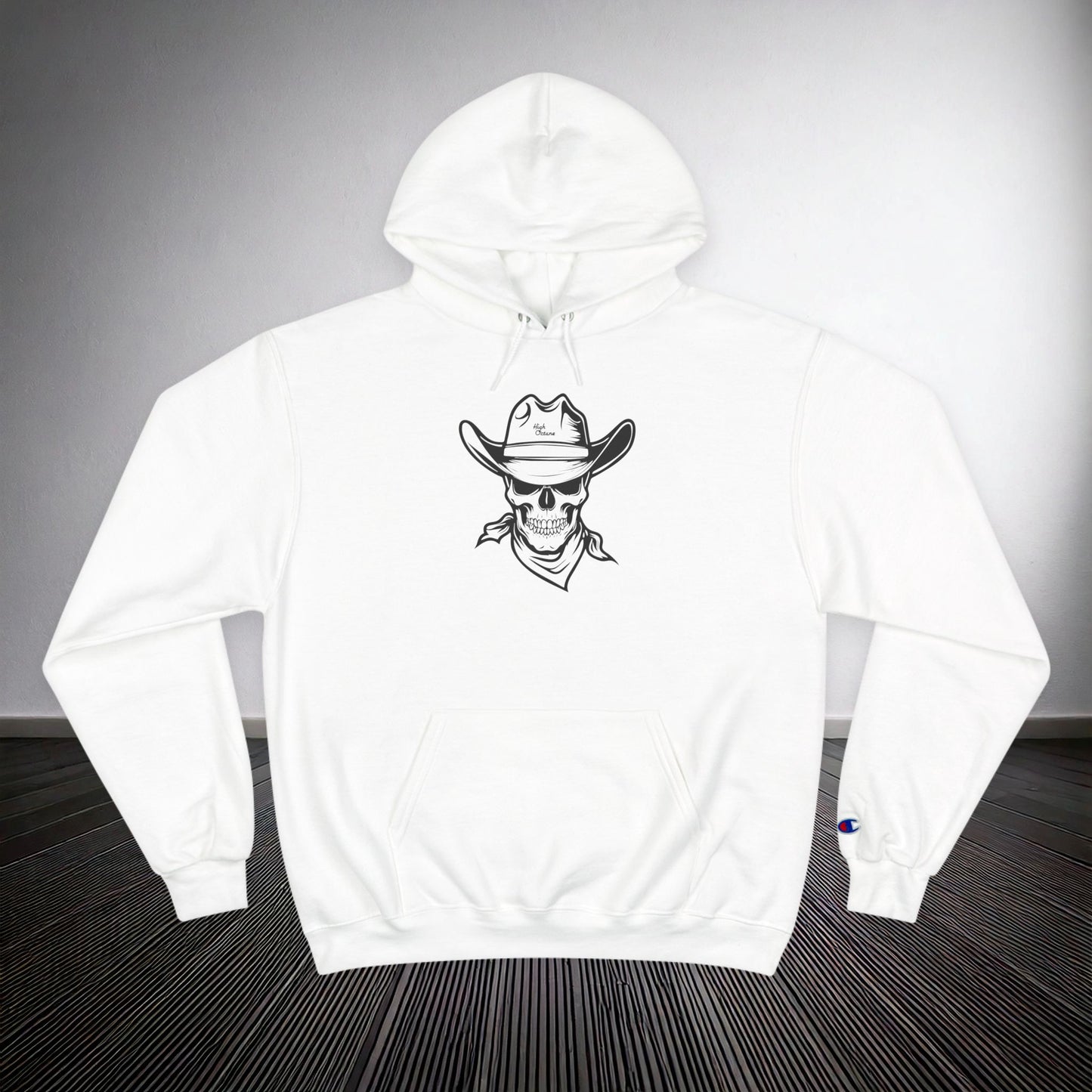 High Octane Signtuare x Champion Hoodie — Skull Bandit