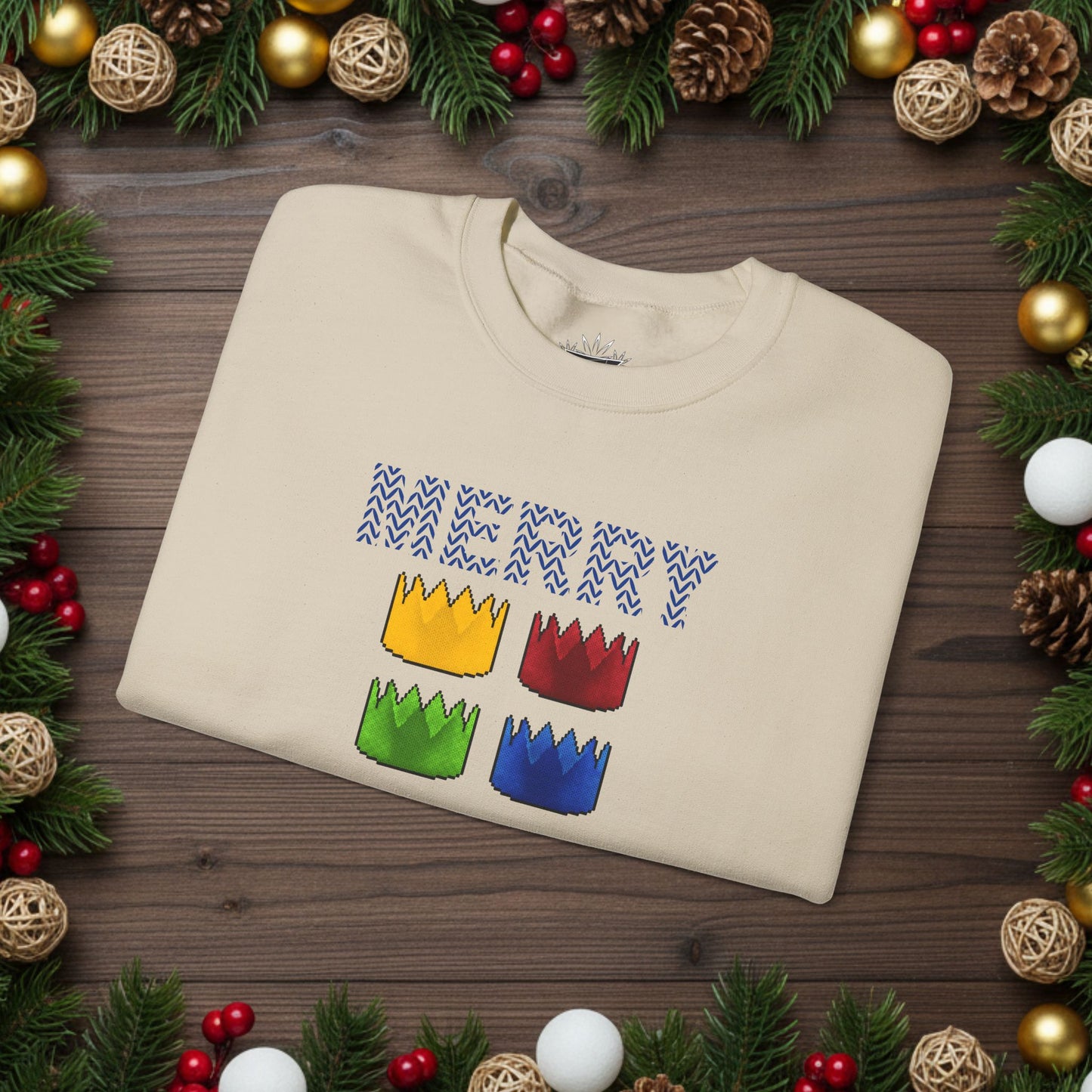 High Octane: "Merry Scape-Mas!" Ugly Christmas Sweater (Crowns)