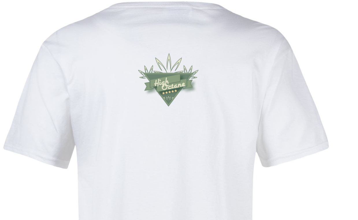 High Octane Drippy Green T-Shirt (White)